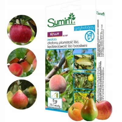 SYLLIT 65WP sumin For peach leaf curl, apple and pear scab and leaf spot