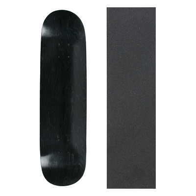 Blank Skateboard Deck   -  8.5 in - Black w/Jessup Grip