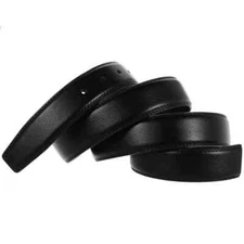 Luxury Men Belts Solid Genuine Leather High Quality Waist Strap No Buckle