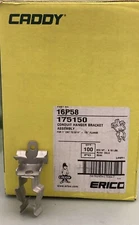 QTY 100 ERICO CADDY 16P58 1" EMT Conduit Hanger Bracket 5/16-1/2" Flange Box