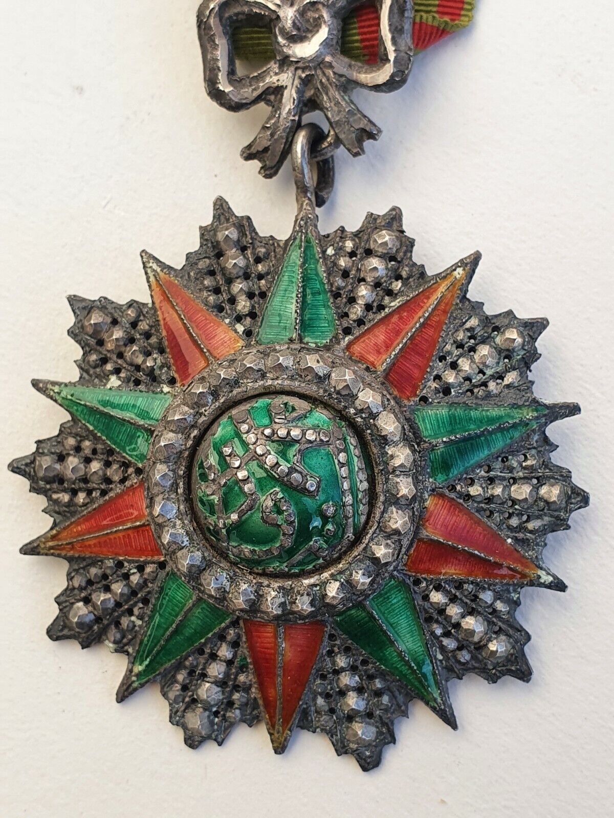Tunisie: Ordre du Nicham Iftikar, étoile d'officier, Mohamed Es Sadok, 1859-1882