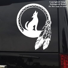 - Dream Catcher Coyote Southwest Spiritual New Mexico Native America Sticker