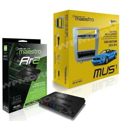 iDatalink Maestro Dash KIT-MUS1 for Mustang w Basic Radio 2010 - 2014 + ADS-MRR2