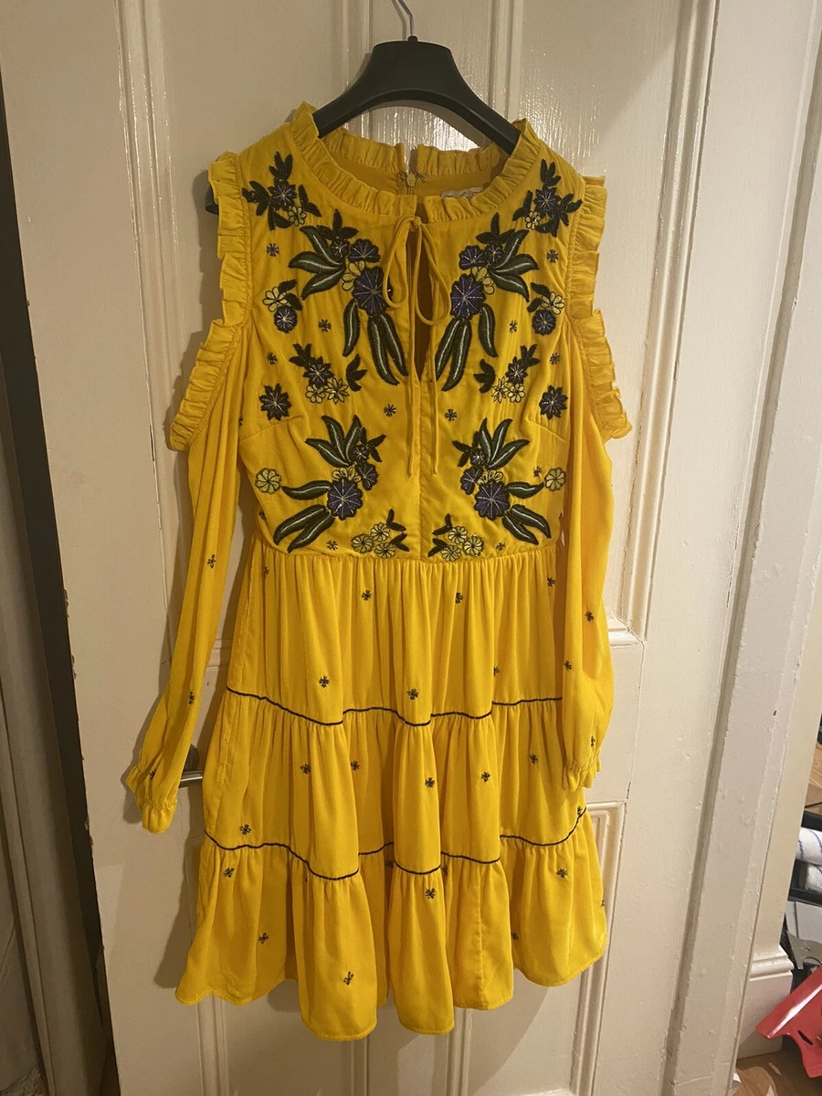 Frock and 2025 frill yellow dress