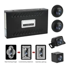 Car 360° Surround Bird View Panoramic System Recording Parking Rear View 4Camera