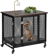 Dog Crate Furniture with Cushion Modern Kennel for Dogs Indoor Heavy-Duty