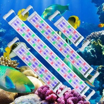 MARKENLOS RGB LED Aquarium Beleuchtung Abdeckung Lampe&Vollspektrum Aufsetzleuchte Licht-