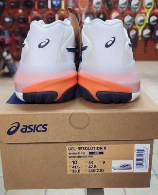 Asics Gel Resolution X White/Indigo Fog Men's Shoes | eBay