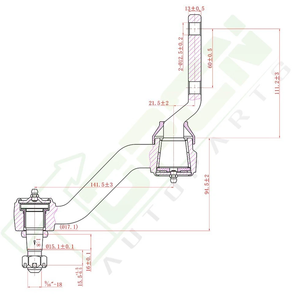 New Idler Arm (Standard) Replacement For 1988 1989 1990 1991 Chevrolet C1500 - Изображение 2 из 4