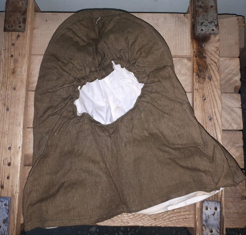 USSR Soviet Army Sand Camouflage Balaclava Rocket Man Open Face Mask,NOS 1957 - Picture 2 of 9