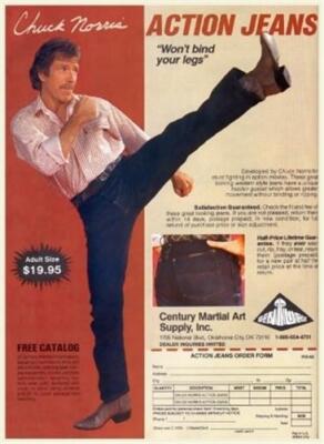 Chuck Norris HUGE POSTER VERY FUNNY Action Jeans MUST SEE