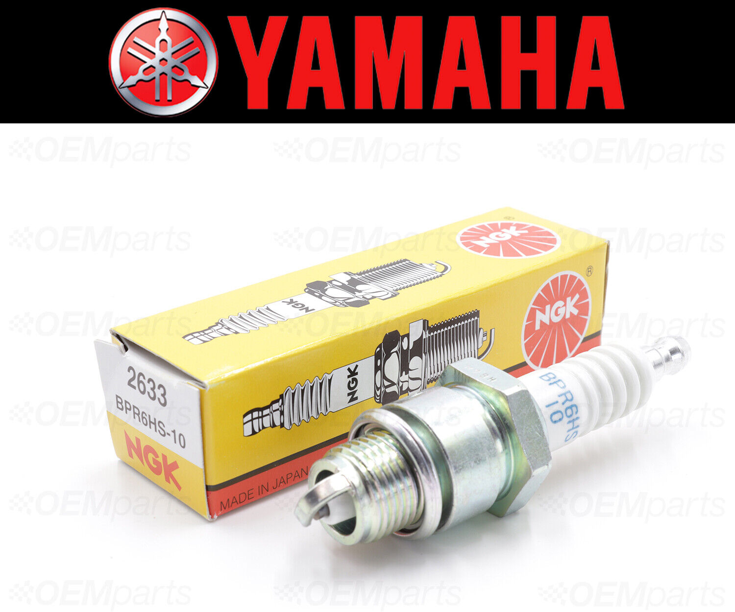 1x NGK BPR6HS-10 Spark Plugs Yamaha See Fitment Chart #94701-00292-00