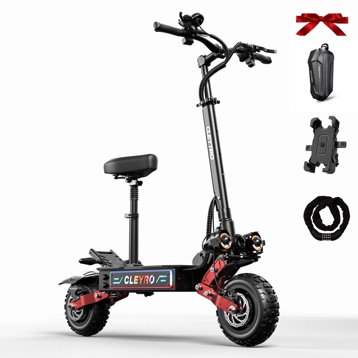 6000W Folding Dual Motor 60V 27A Adult Electric Scooter 11