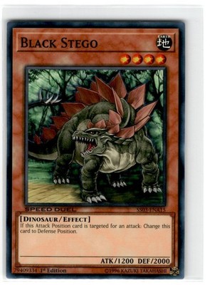 Yu-Gi-Oh! Speed Duel Black Stego 1st Edition SS03-ENA15 Moderately Played Common