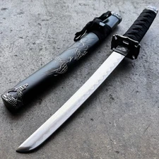 21" Japanese Samurai Sword KATANA High Carbon Steel Ninja Blade Dragon Sheath