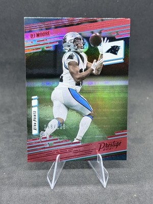 2021 Panini Prestige Xtra Points Red /299 DJ Moore #75 Carolina Panthers