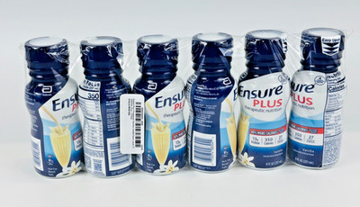 Ensure Plus Vanilla Nutrition Shake  8 oz 6 Pack- EXP FEB 1st 2026
