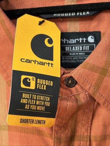 Camisa Carhartt Para Hombre Resistente Flex Calce Relajado Ligera Manga Corta 2XLT NUEVA CON ETIQUETAS - Imagen 4 de 9