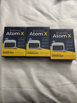 #ad Audien Hearing ATOM X Rechargeable OTC Hearing Aids Newest Model New $145.99