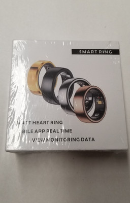 Healthy Smart Ring Black Stainless Steel sz 11