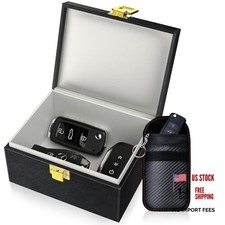 Faraday Box with Faraday Bags for Car Keys, Car Key Signal Blocking Box, Small