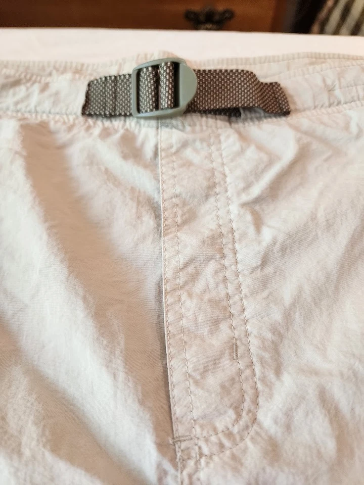 Pantalones Cortos Columbia Para Hombre Grandes TAN Forrados Cinturón Cintura Elástica Omni Protección Solar Foto 4 de 4