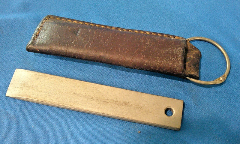 Gerber 5" Sportsman Knife Sharpening Hone Chisel Steel Vintage W/ Sheath