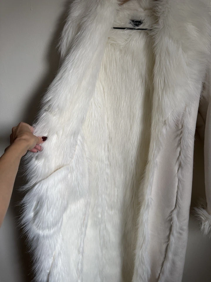 Abrigo de piel Y2K BEBE blanco Penny Lane S Foto 4 de 4