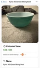 vintage pyrex primary green 403 mixing bowl