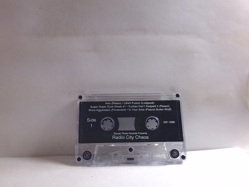 Radio City Chaos, Vol. 1 (Cassette, Promo, Comp, US, 1998, Stones Throw) TP815 - Picture 3 of 4