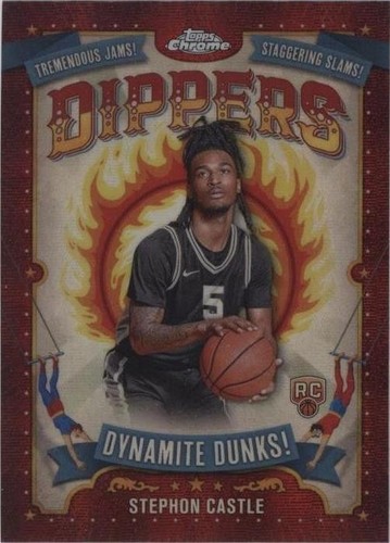 2024-25 Topps Chrome Basketball Stephon Castle 3ST-13 Show & Tell 