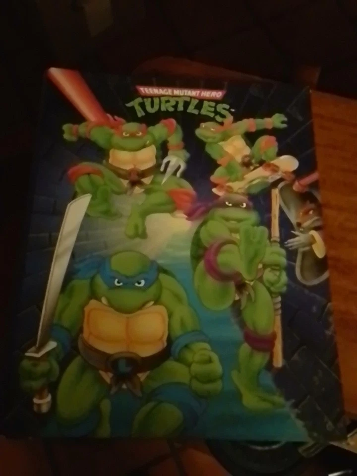 Classeur TORTUES NINJA -1990 -mini Pencil Box COLLECTOR Article Introuvable Lot - Photo 3/4