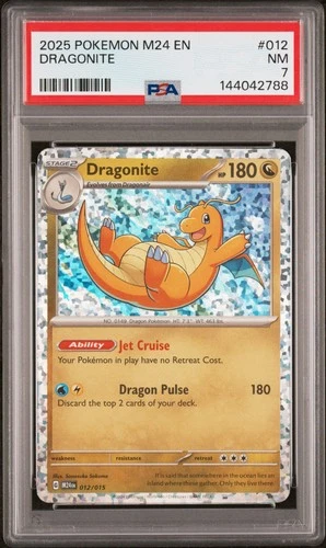 2025 POKEMON M24 EN-MCDONALD'S COLLECTION #012 DRAGONITE PSA 7