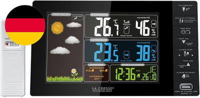 WS6827-BLA Wetterstation, Farbdisplay, Französisch, Schwarz