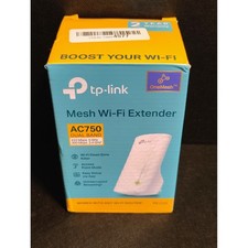 TP Link AC750 Mesh Wi Fi Extender RE220 Dual Band Boost Your Network