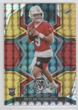 2022 Mosaic Rookies Choice Fusion Red & Yellow Prizm 17/80 Skylar Thompson 0c6