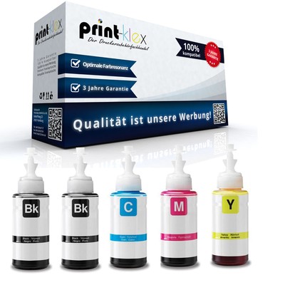 5x Kompatible Druckerpatronen für Epson EcoTank ET-2500 Ersatz-Drucker Pro Serie