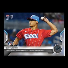 Jesús Luzardo - 2021 MLB Topps Now Card 891 - Print Run: 355 Miami Marlins