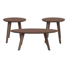 Picket House Furnishings Nicco Three Pack Occasional Set in Walnut