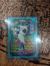 2021 Panini Prizm - Tier II Kris Bubic #198 Teal Wave Prizm (RC)