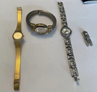 Trio Vintage Ladies Watches Guess Seiko Peugeot For Repair Or Parts