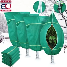 4x Plant Cover Freeze Protection Reusable Winter Shrub Tree Frost Drawstring Bag