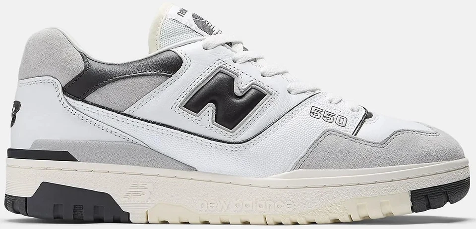 New Balance 550 Grey White Black
