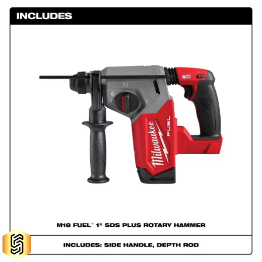 Milwaukee 2912-20 M18 18 Volt FUEL™ 1" SDS Plus Rotary Hammer, Bare - Image 2 of 3