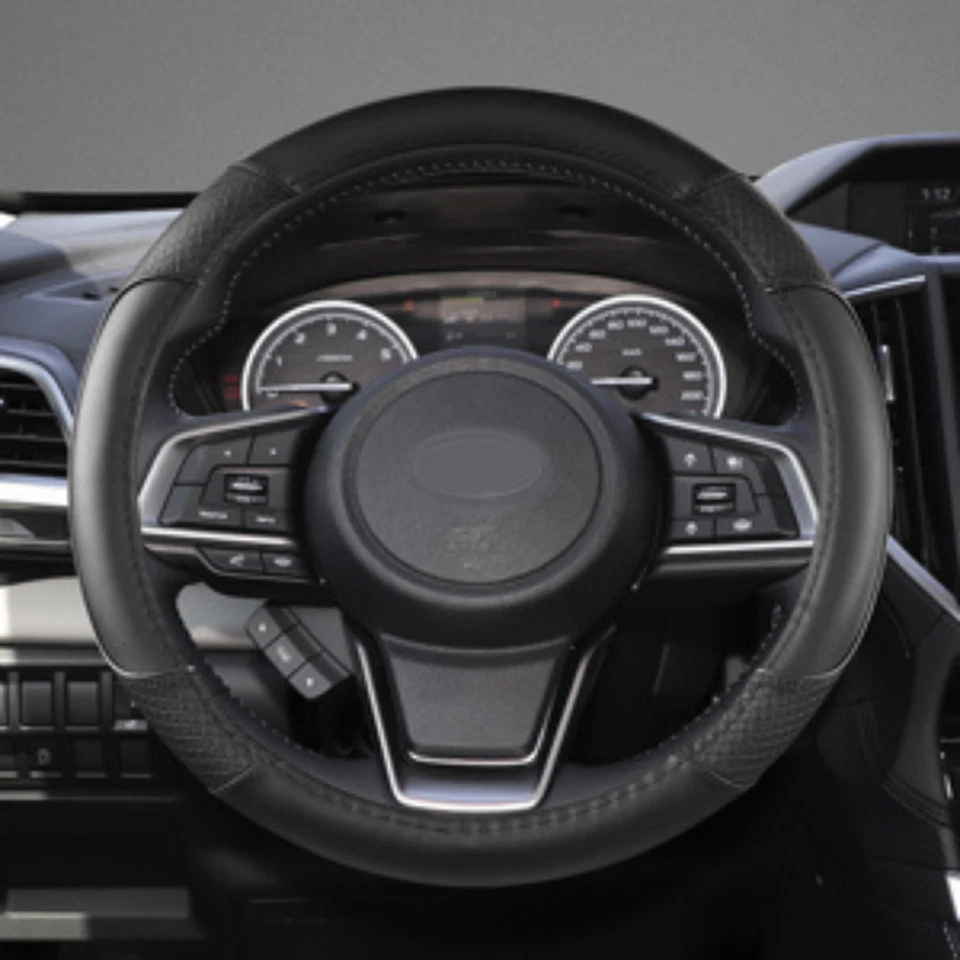 Customized Steering Wheel Cover for 2013-2020 Subaru Crosstrek 14.5-15 Inches - Image 4 of 4