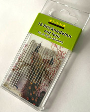 16 Sticknadeln mit Spitze 34mm - 50mm Nadeln Sticknadel N&auml;hnadel