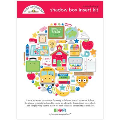 Doodlebug ~ SHADOW BOX INSERT KIT ~ School Days