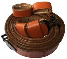 Wwii Us M1 Garand Rifle M1907 Leather Carry Sling - with 2 Extra Keepers