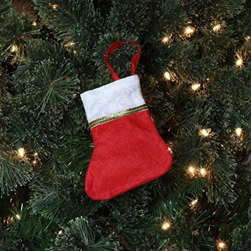 Iconikal Mini Weihnachtsstrümpfe, rot, 24er Pack - Bild 2 von 4
