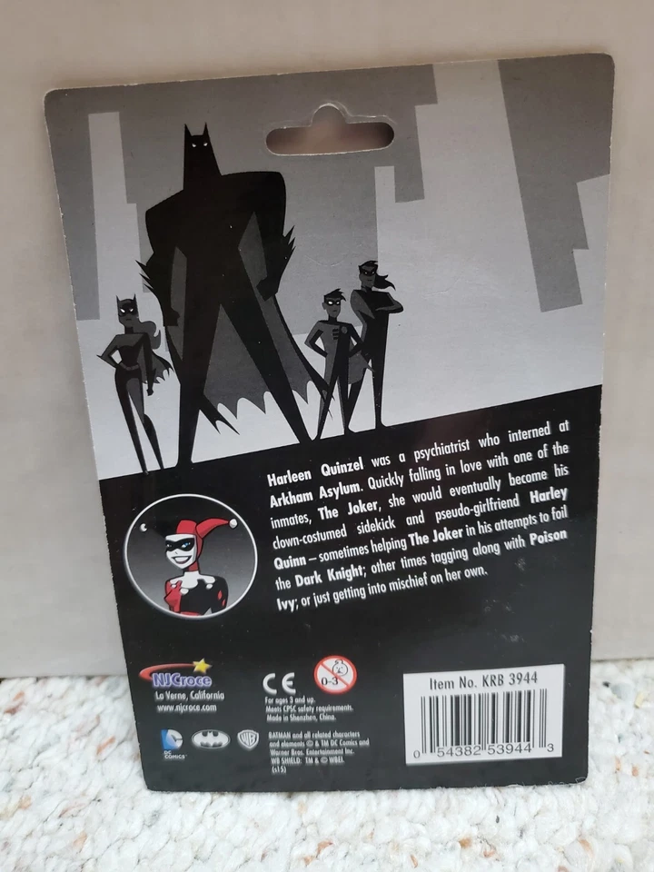 ¡Figura Harley Quinn de DC Comics y llaveros flexibles Marvel Deadpool! Nuevo Foto 4 de 4